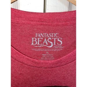 NWT Newt Scamander Shirt Fantastic Beasts Harry Potter‎ Red Mens XL